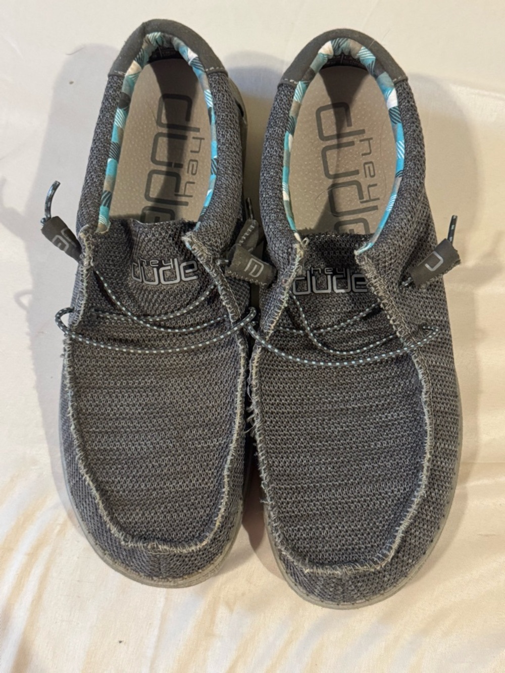 Hey Dude Wendy Sox Glacier Gray Slip On Shoes Women’s 9 Lightweight Casual